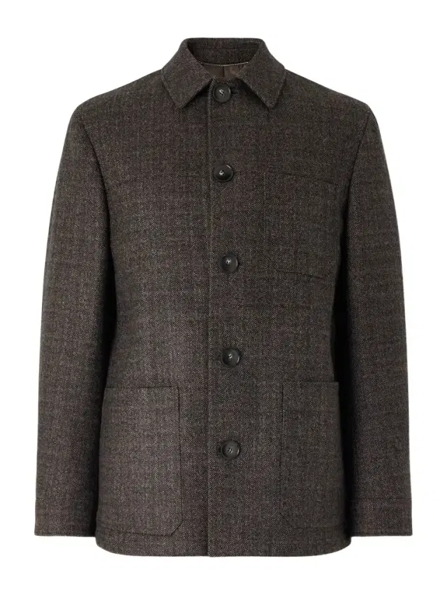Canali Wool and Cashmere-Blend Chore Jacket - Men