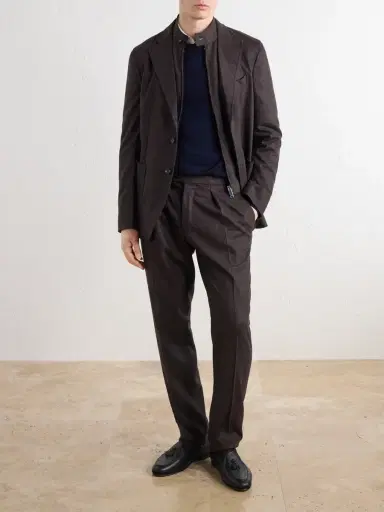 Slowear Wool-Blend Flannel Suit Jacket - Men | Thumbnail 2