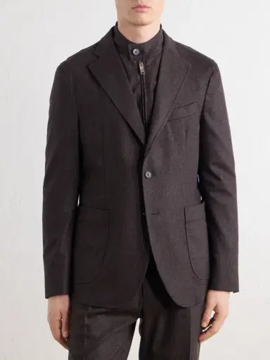 Slowear Wool-Blend Flannel Suit Jacket - Men | Thumbnail 3
