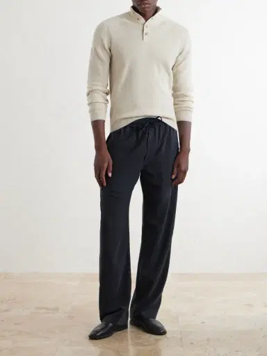 FEDELI Kyoto Ribbed Cashmere Polo Shirt - Men | Thumbnail 2 FEDELI Kyoto Ribbed Cashmere Polo Shirt - Men | Thumbnail 2