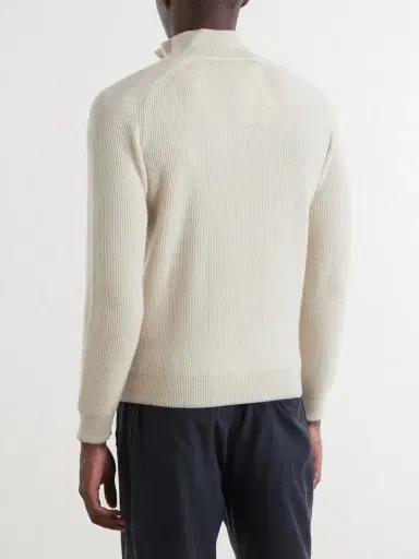 FEDELI Kyoto Ribbed Cashmere Polo Shirt - Men | Thumbnail 4 FEDELI Kyoto Ribbed Cashmere Polo Shirt - Men | Thumbnail 4