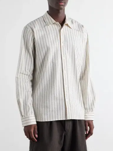 Orlebar Brown Justin Striped Cotton-Seersucker Shirt - Men | Thumbnail 3 Orlebar Brown Justin Striped Cotton-Seersucker Shirt - Men | Thumbnail 3