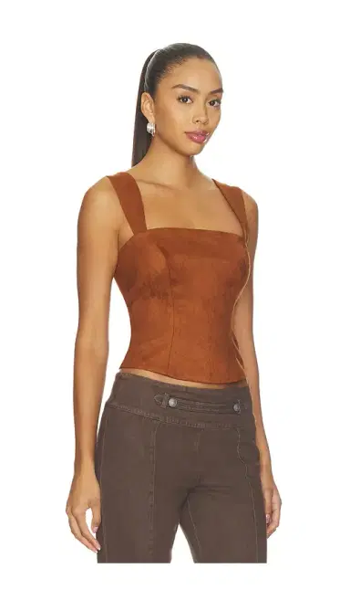 Amanda Uprichard x REVOLVE Ceronne Suede Top | Thumbnail 2 Amanda Uprichard x REVOLVE Ceronne Suede Top | Thumbnail 2