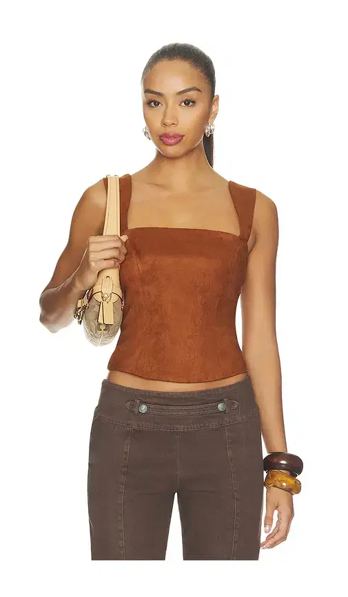 Amanda Uprichard x REVOLVE Ceronne Suede Top