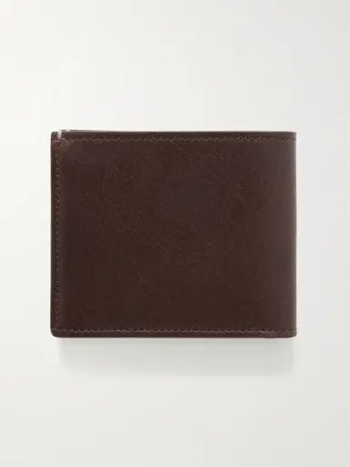 Brunello Cucinelli Logo-Debossed Leather Billfold Wallet - Men | Thumbnail 2