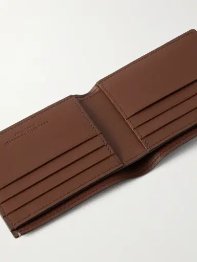 Brunello Cucinelli Logo-Debossed Leather Billfold Wallet - Men | Thumbnail 4