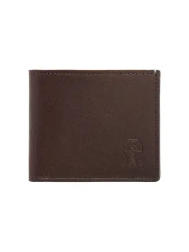 Brunello Cucinelli Logo-Debossed Leather Billfold Wallet - Men | Thumbnail 1