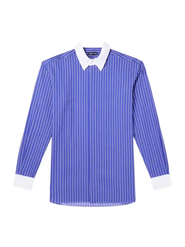 Tom Ford Pinstriped Silk Shirt - Men