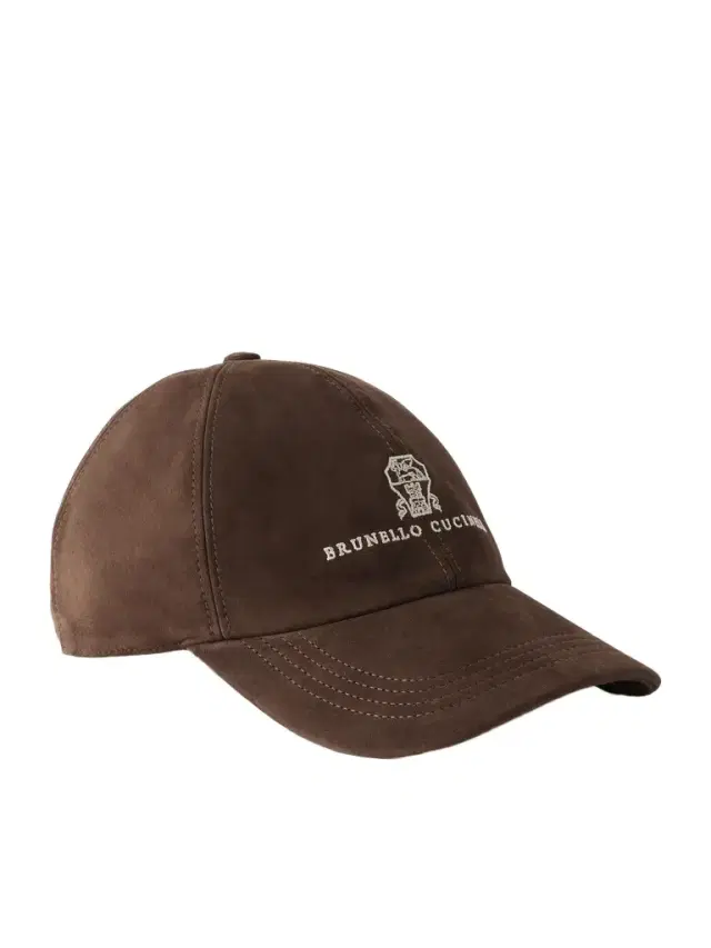 Brunello Cucinelli Logo-Embroidered Suede Cap - Men