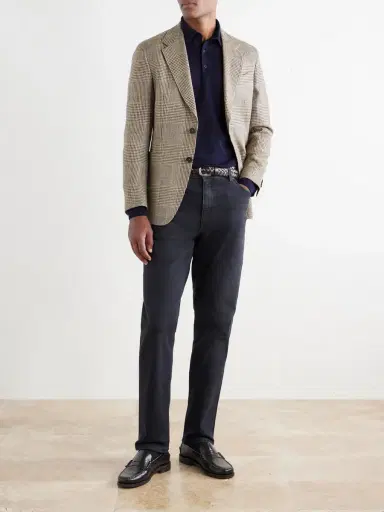 Zegna Cashmere and Silk-Blend Polo Shirt - Men | Thumbnail 2 Zegna Cashmere and Silk-Blend Polo Shirt - Men | Thumbnail 2
