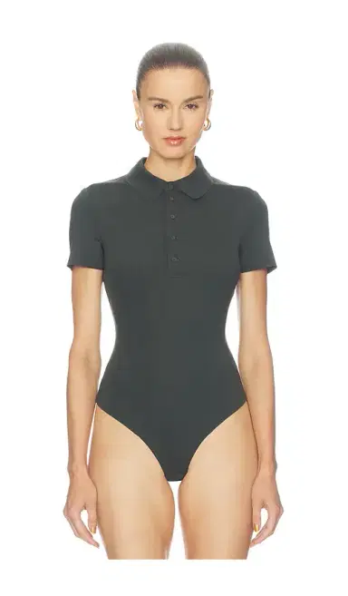 Commando Neoprene Polo Bodysuit | Thumbnail 2