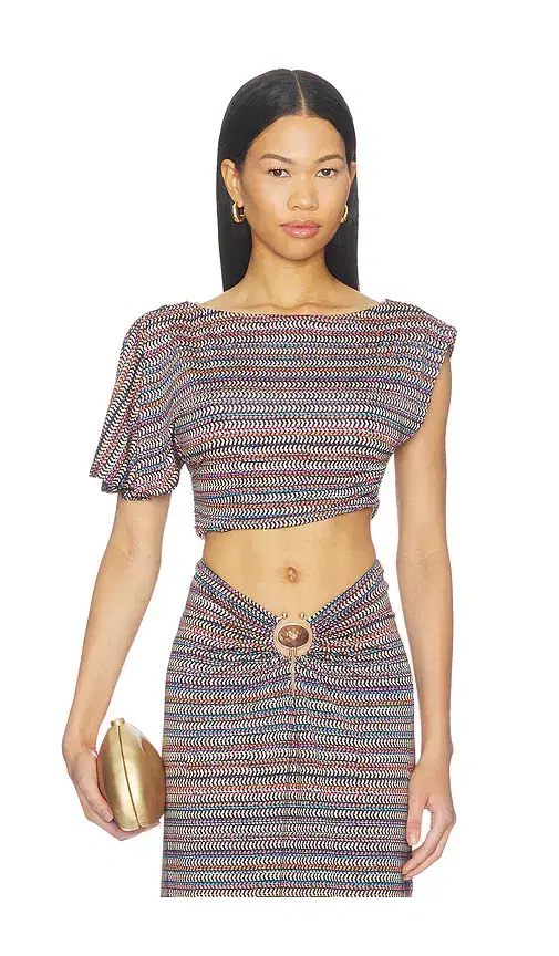 AFRM Perla Shiny Knit Top