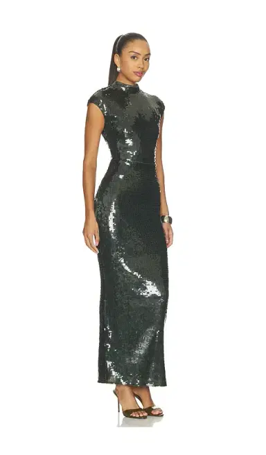 ROTATE Sequins Maxi Train Dress | Thumbnail 2