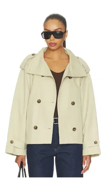Elodie the Label Saint Cropped Trench Jacket | Thumbnail 2 Elodie the Label Saint Cropped Trench Jacket | Thumbnail 2