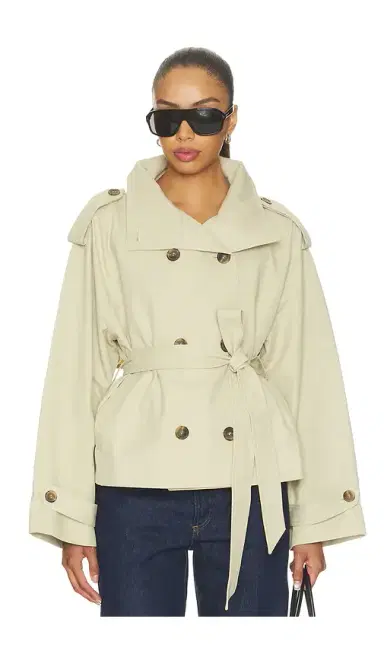 Elodie the Label Saint Cropped Trench Jacket | Thumbnail 1 Elodie the Label Saint Cropped Trench Jacket | Thumbnail 1
