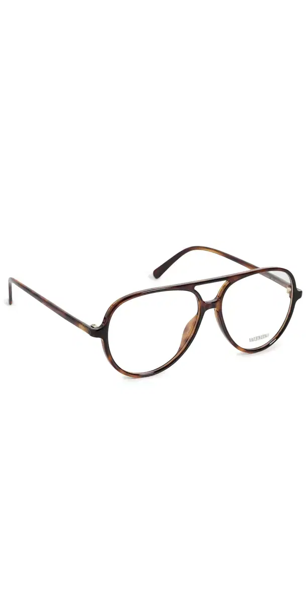 Valentino Ultralight V Logo Eyeglasses Havana/Transparent One Size