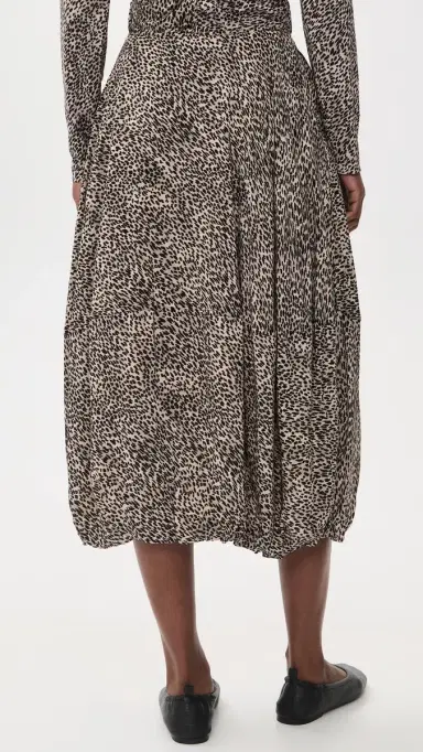 Sea Charlize Print Bubble Midi Skirt Cream | Thumbnail 3