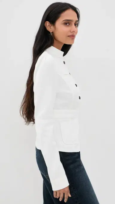 LIONESS Brooklyn Denim Jacket Porcelain | Thumbnail 4