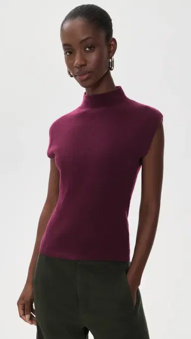TANYA TAYLOR Adrien Cashmere Sweater Blackberry | Thumbnail 2