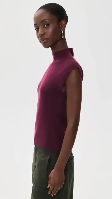 TANYA TAYLOR Adrien Cashmere Sweater Blackberry | Thumbnail 4
