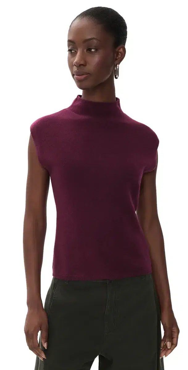 TANYA TAYLOR Adrien Cashmere Sweater Blackberry