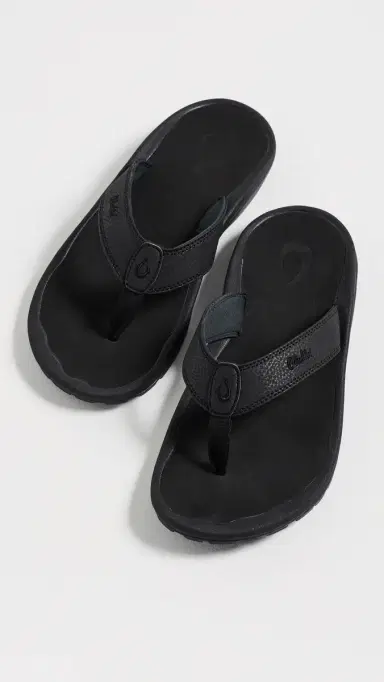 OluKai Ohana Sandals Black/Black | Thumbnail 4
