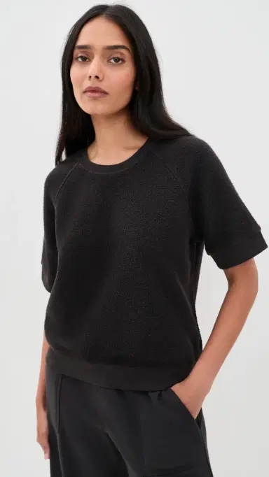 perfectwhitetee Kennedy Core Fleece Short Sleeve Tee | Thumbnail 2