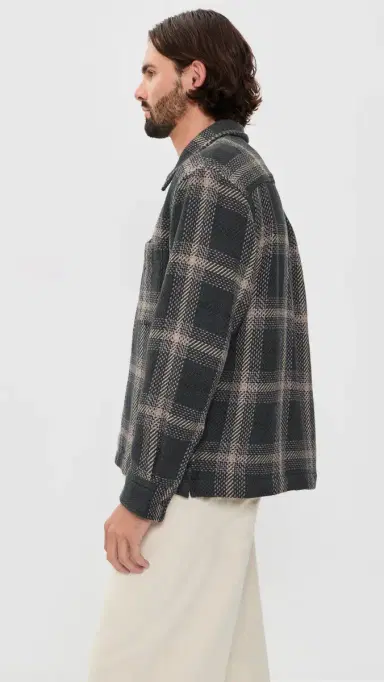 Madewell Chunky Twill Shirt Jacket Obsidian oss Chunky Plaid | Thumbnail 4 Madewell Chunky Twill Shirt Jacket Obsidian oss Chunky Plaid | Thumbnail 4
