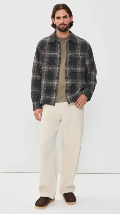 Madewell Chunky Twill Shirt Jacket Obsidian oss Chunky Plaid | Thumbnail 5 Madewell Chunky Twill Shirt Jacket Obsidian oss Chunky Plaid | Thumbnail 5