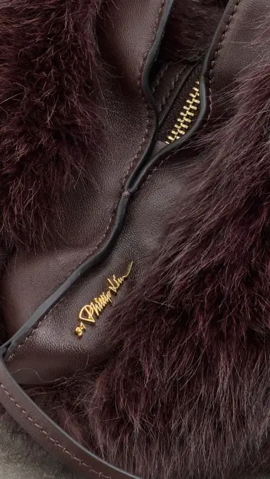 3.1 Phillip Lim Faux Fur Luna Bag Espresso One Size | Thumbnail 5