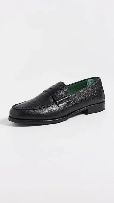 Vinny's Vee Vale Loafers Black Grain Leather | Thumbnail 2
