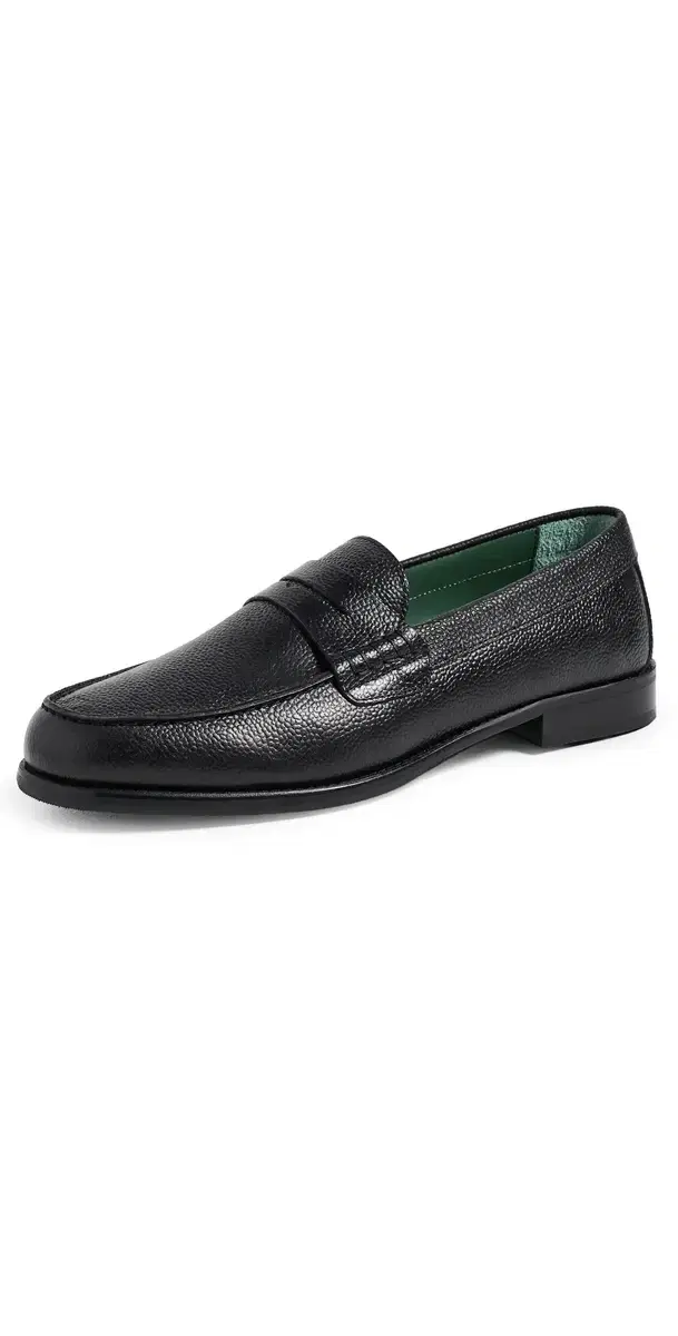 Vinny's Vee Vale Loafers Black Grain Leather