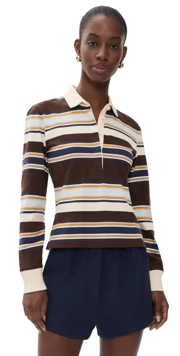 Rowing Blazers Beaumont triped Rugby Shirt Multi-Color