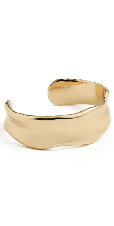 Ettika Wavy Days Cuff Gold One Size | Thumbnail 1