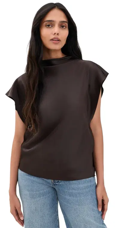 TANYA TAYLOR Adrien Top Dark Fig | Thumbnail 1 TANYA TAYLOR Adrien Top Dark Fig | Thumbnail 1