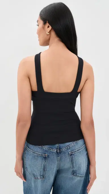 susana monaco V Center trap Top Black | Thumbnail 3