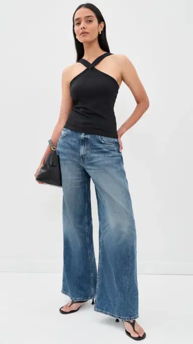 susana monaco V Center trap Top Black | Thumbnail 5