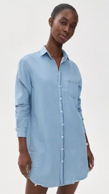 FRANK & EILEEN Mary Chambray Dress Classic Blue Wash Denim | Thumbnail 2 FRANK & EILEEN Mary Chambray Dress Classic Blue Wash Denim | Thumbnail 2