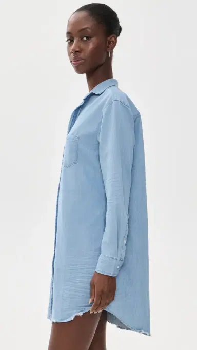 FRANK & EILEEN Mary Chambray Dress Classic Blue Wash Denim | Thumbnail 4 FRANK & EILEEN Mary Chambray Dress Classic Blue Wash Denim | Thumbnail 4