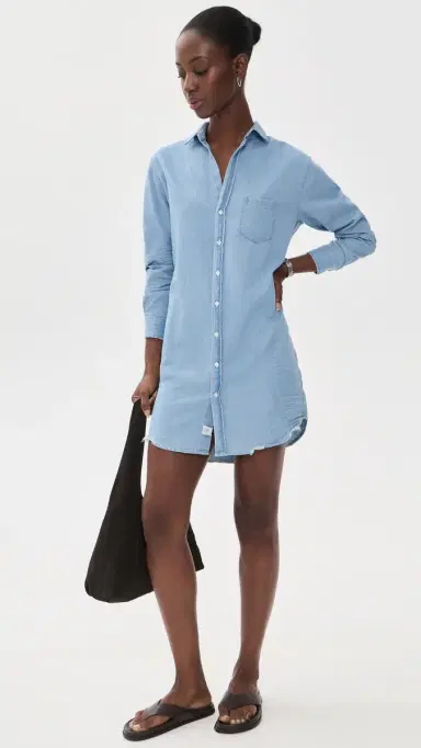 FRANK & EILEEN Mary Chambray Dress Classic Blue Wash Denim | Thumbnail 5 FRANK & EILEEN Mary Chambray Dress Classic Blue Wash Denim | Thumbnail 5