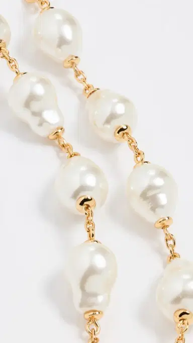 Lele Sadoughi Pearl Station Necklace Pearl 100 One Size | Thumbnail 4