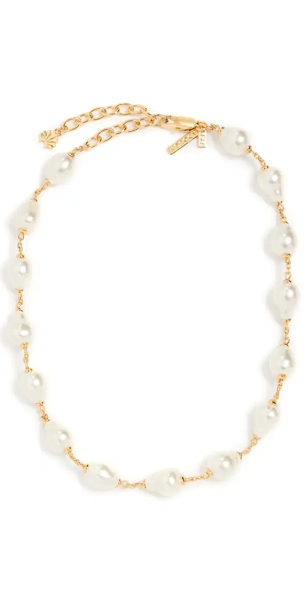 Lele Sadoughi Pearl Station Necklace Pearl 100 One Size