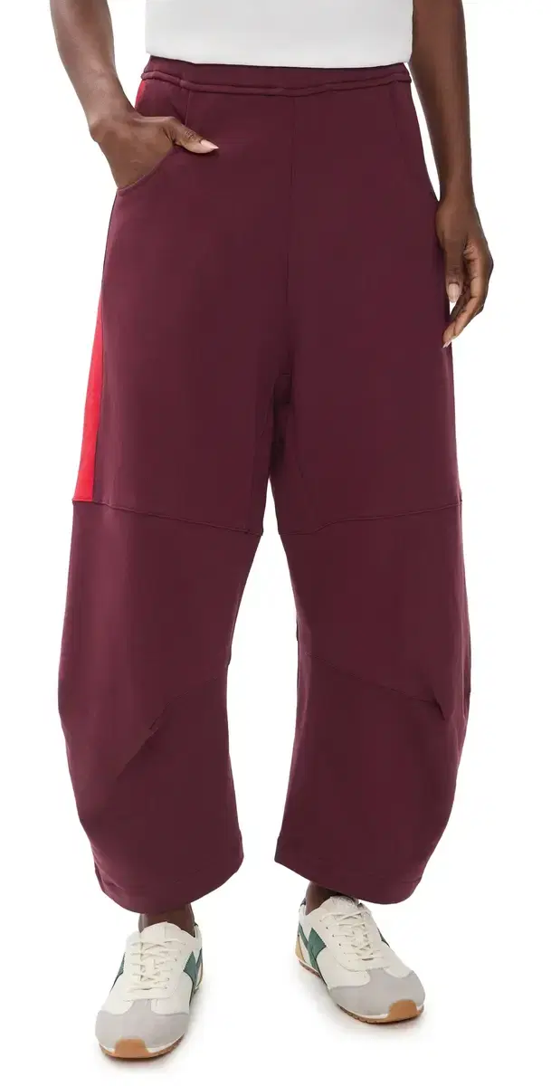 Roucha Penn port Sweatpants Burgundy Red