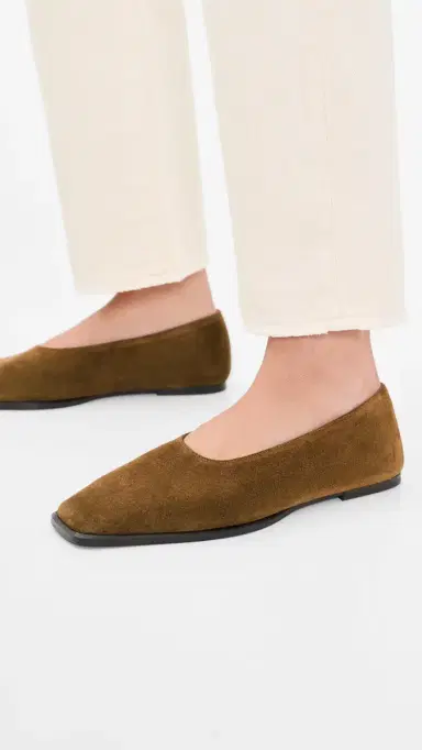 Staud Lewis Suede Flats | Thumbnail 3 Staud Lewis Suede Flats | Thumbnail 3