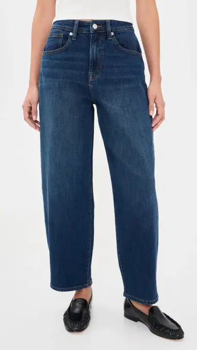 GOOD AMERICAN Vintage Barrel Ankle Jeans Meridian | Thumbnail 2