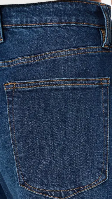 GOOD AMERICAN Vintage Barrel Ankle Jeans Meridian | Thumbnail 6
