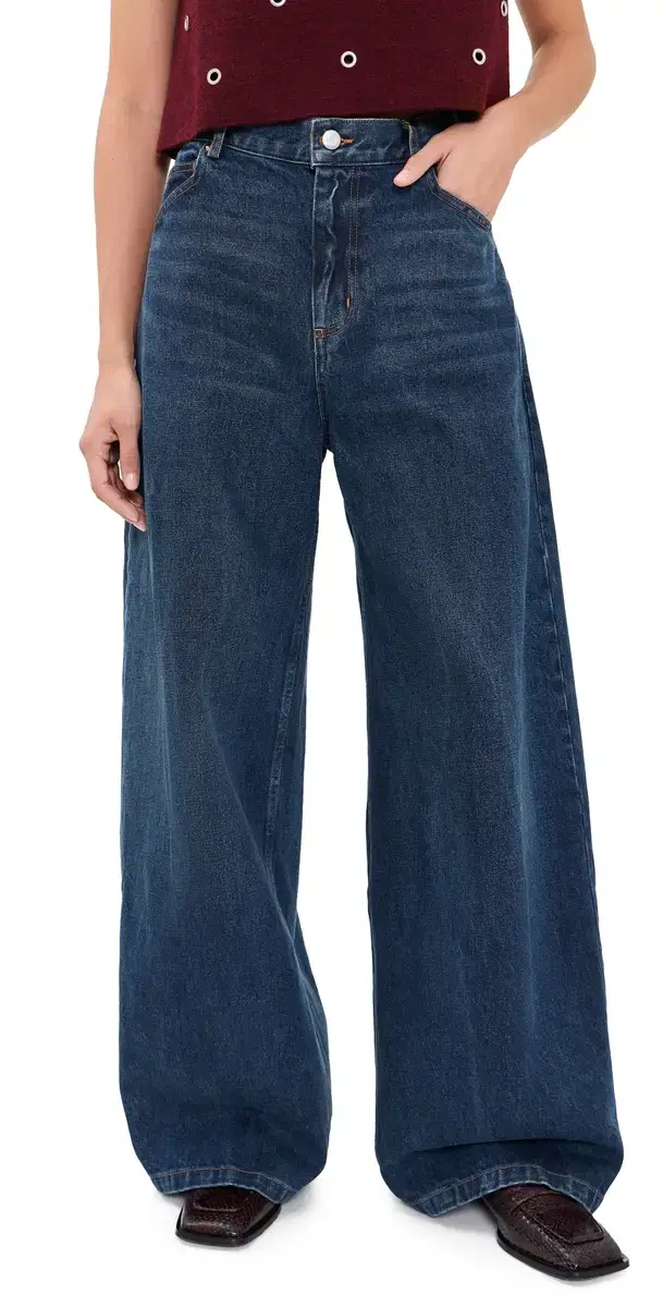 Rachel Comey Dottir Wide Barrel Jeans MUDDY INDIGO