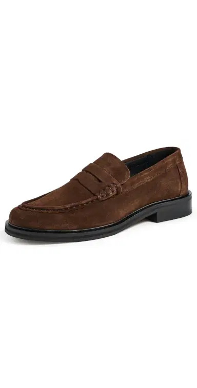 Vinny's Lee Vale Suede Loafers Brown Suede | Thumbnail 1