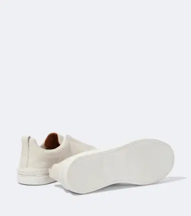 Zegna Triple Stitch leather sneakers | Thumbnail 4