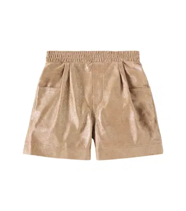 DONSJE Ronie metallic leather shorts | Thumbnail 1